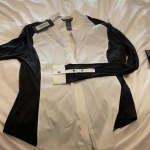 Asmar SALE!!! zip up show shirt: soft, smooth, beautiful, new with tags 2xl